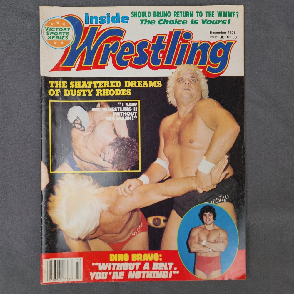 Inside Wrestling Magazine‎ December 1978 Dusty Rhodes Bruno Sammartino WWWF